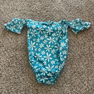 Floral Teal Kids Bodysuit